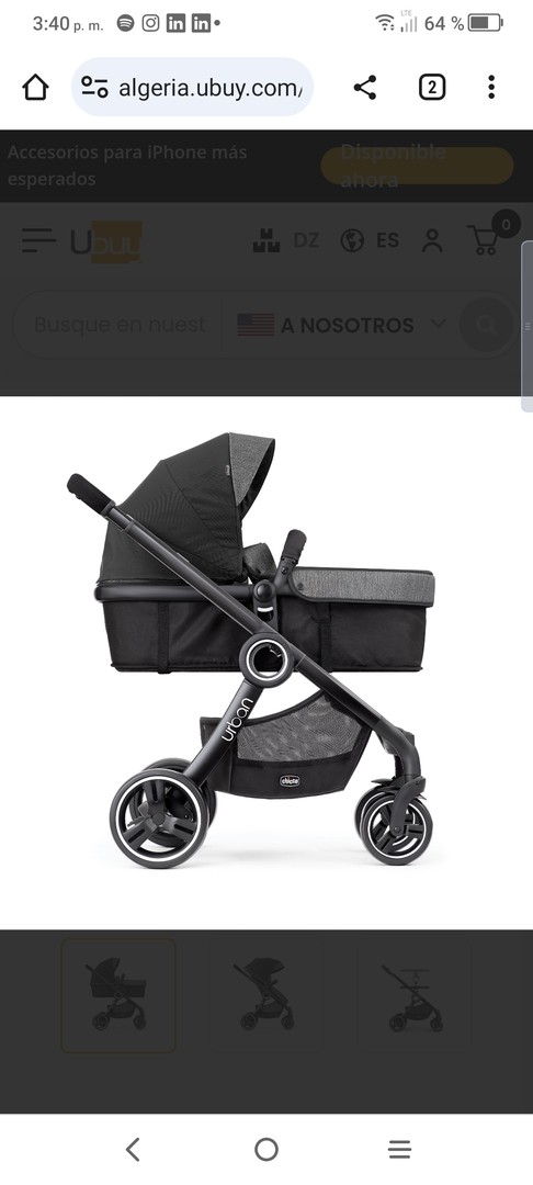 coches y sillas - Coche Chicco Urban para niño o niña. 2