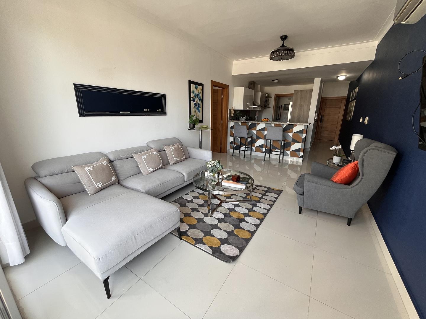 apartamentos - Apartamento amueblado en alquiler  2