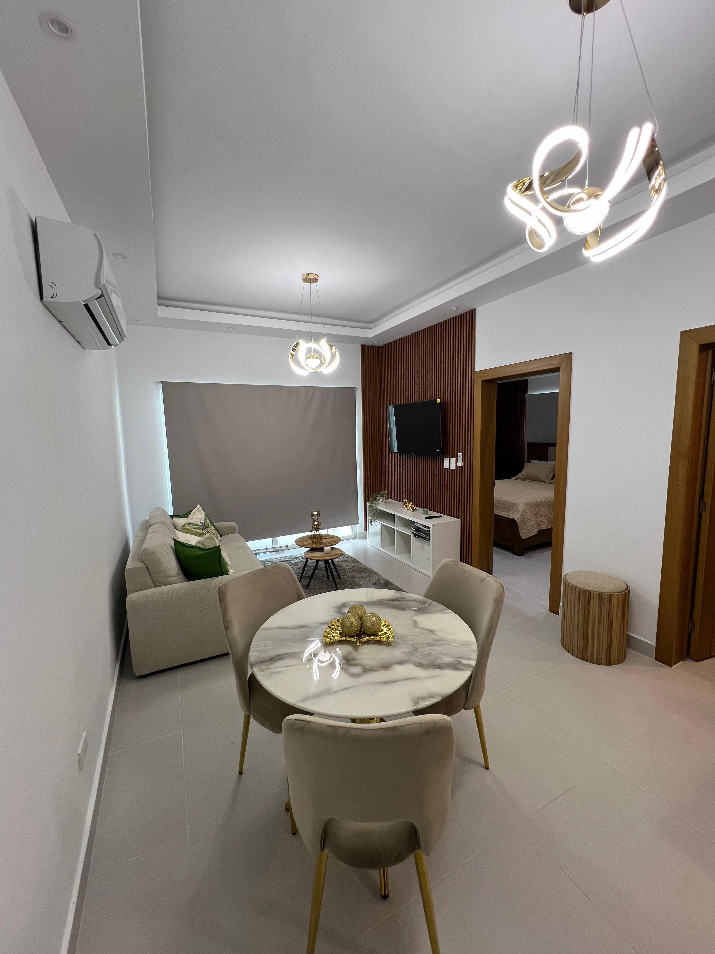 apartamentos - Apartamento Amueblado en Evaristo Morales  0