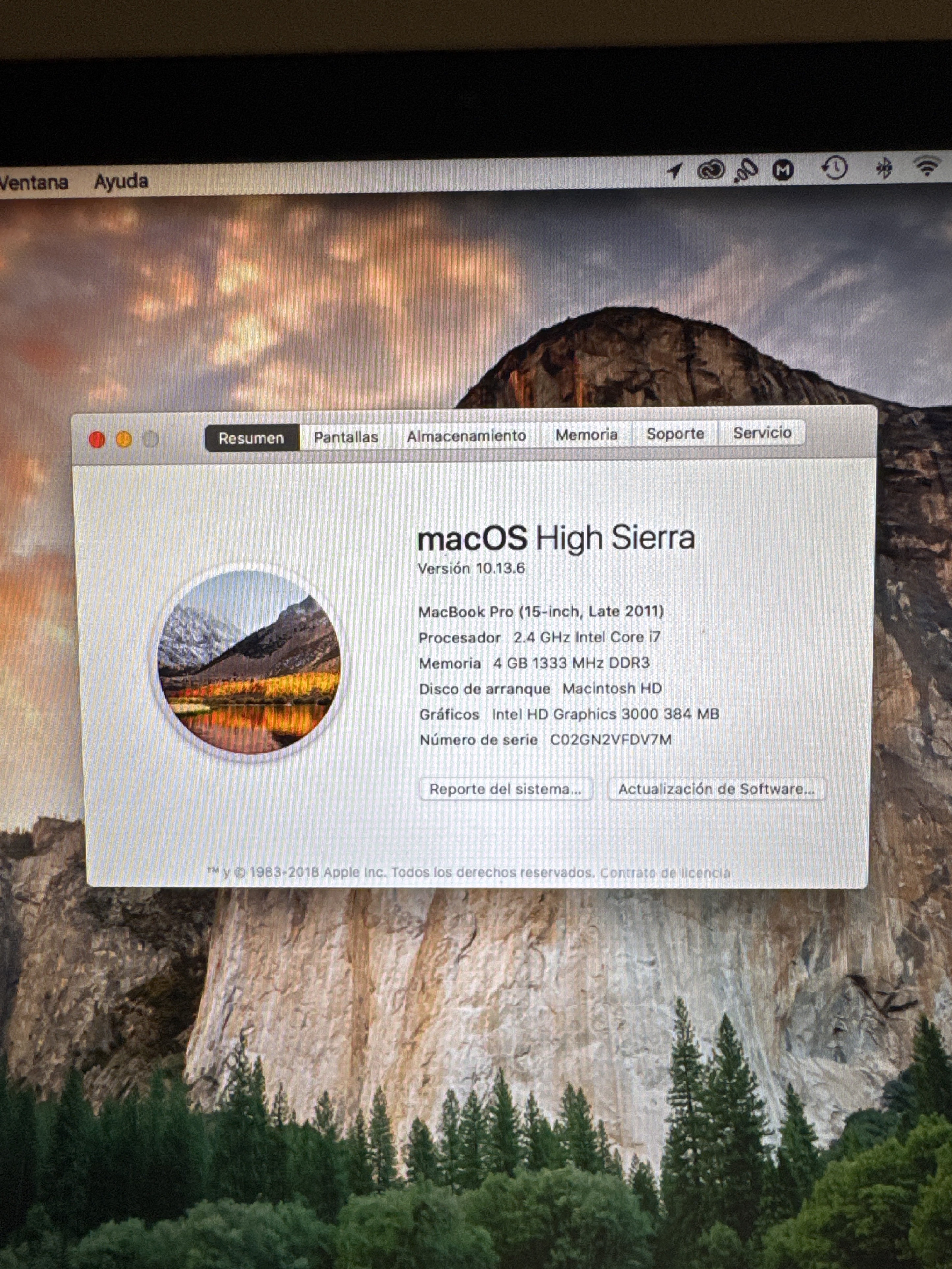 computadoras y laptops - MacBook Pro 2011 en Perfectas condiciones  4