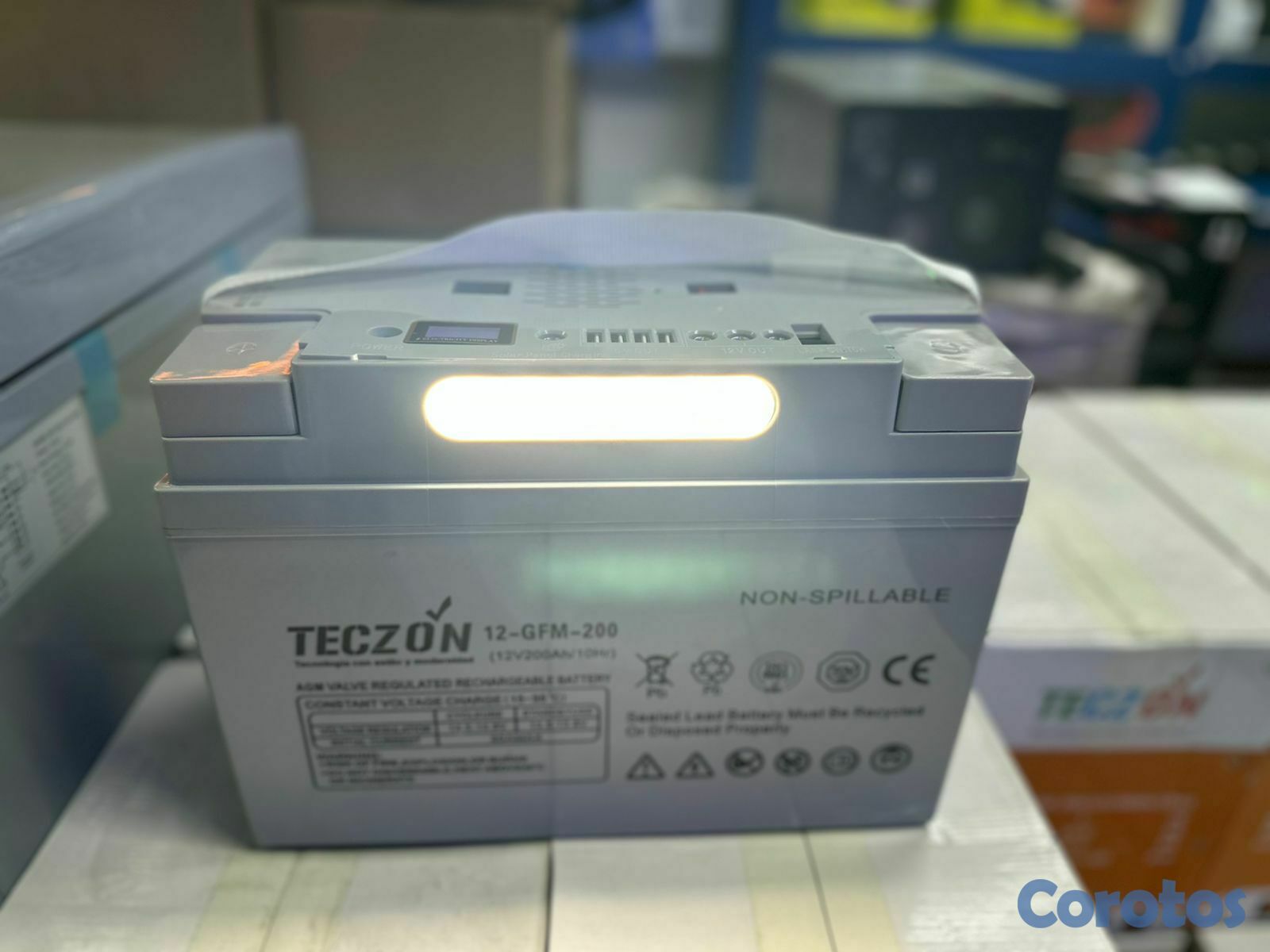 accesorios para electronica - Baterías Teczon con inversor integrado 200 AH