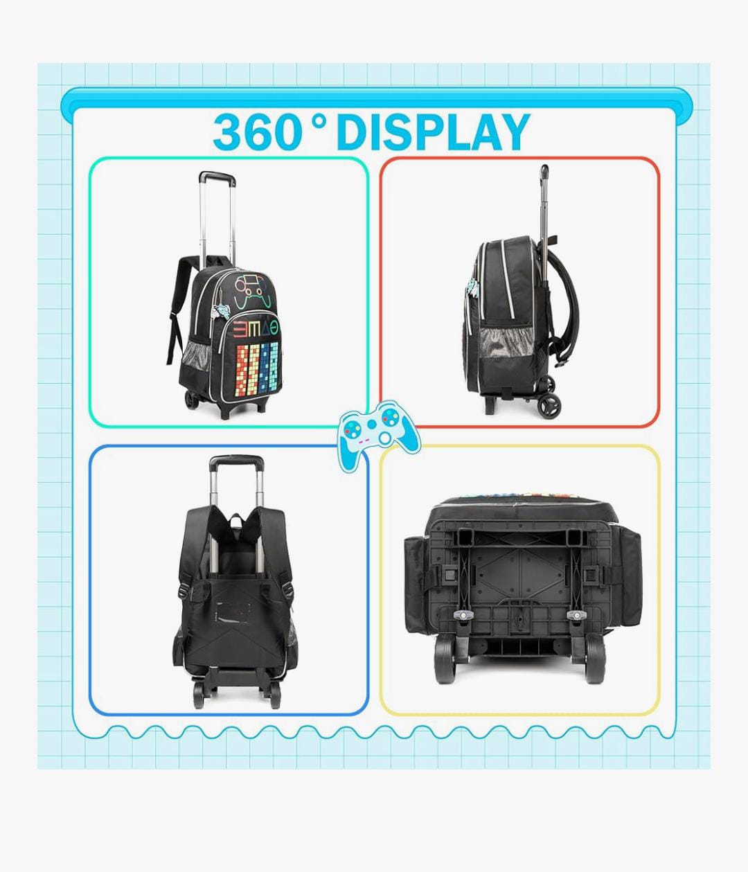 accesorios - Mochila Escolar Gamer  3