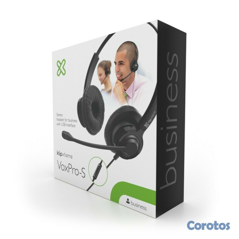 computadoras y laptops - AUDIFONO CON MICROFONO KLIPX VOXPRO-S USB, ESTEREO, CONTROL DE VOLUMEN (KCH-911) 3