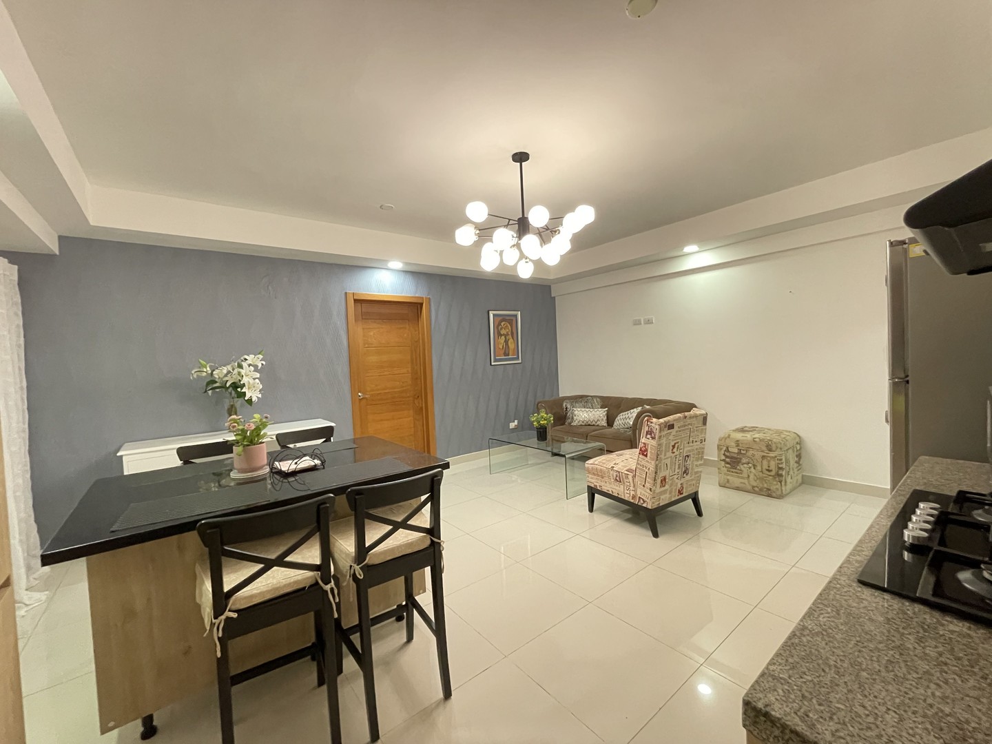 apartamentos - Piantini amueblado 1 habitacion 1.5 banos 1 parqueo 1