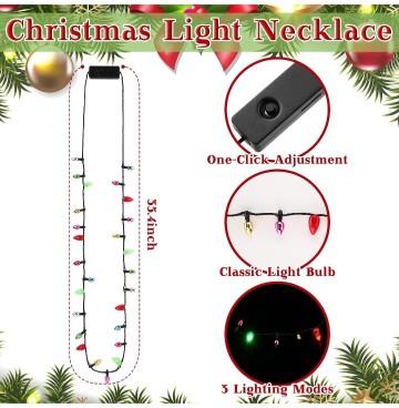 joyas, relojes y accesorios - COLLAR DE LUCES LED, NAVIDAD. 0