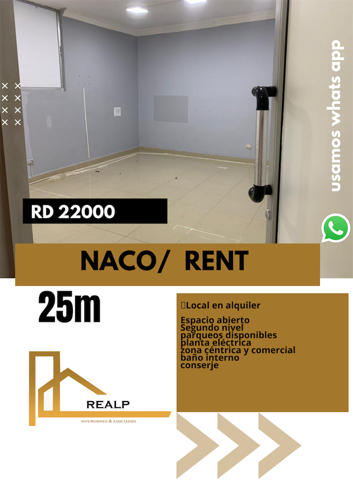 oficinas y locales comerciales - Local naco 22 mil pesos 0