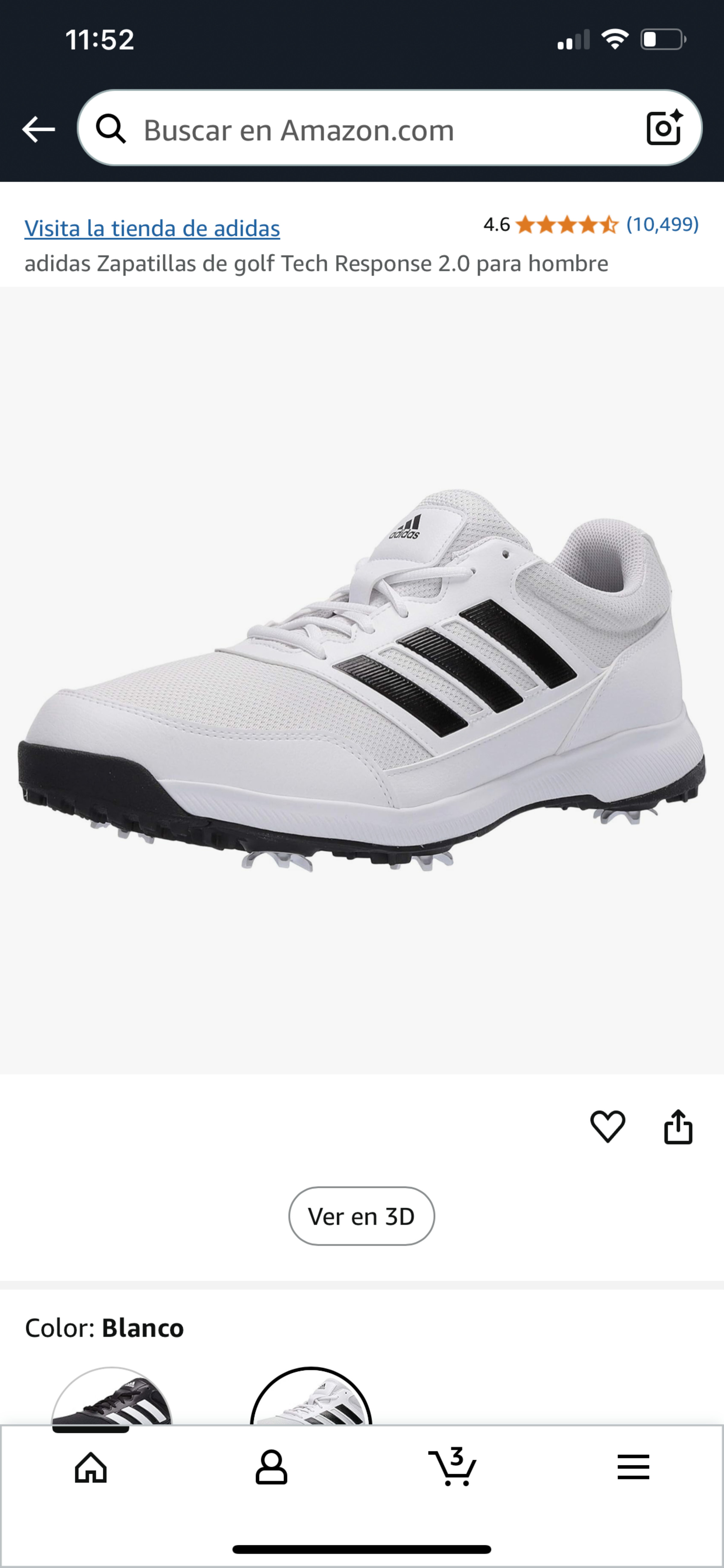 zapatos unisex - tenis de golf Adidas  2.0 size 11 nuevos  0