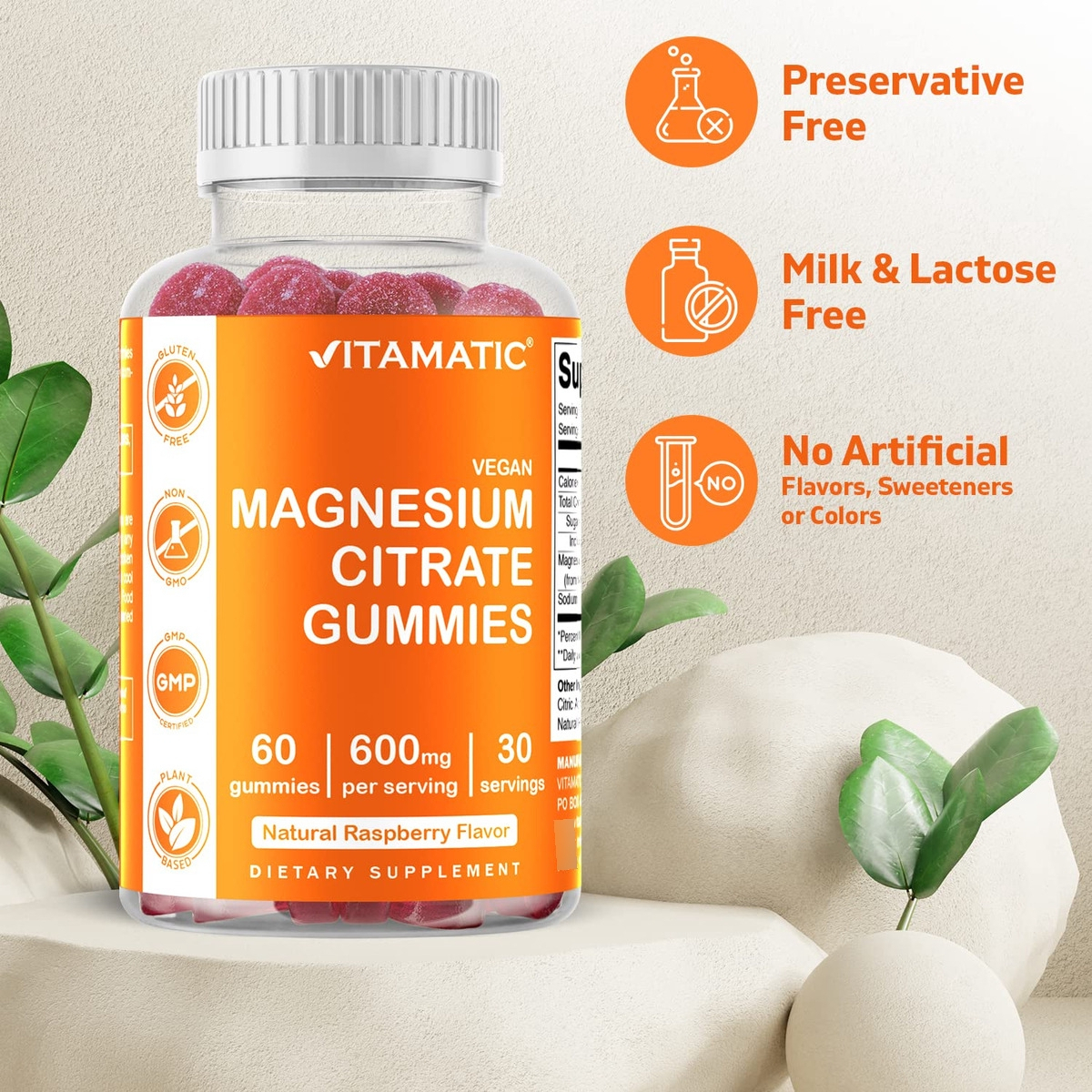 Salud y Equipamiento Médico - Gomitas De Citrato De Magnesio 600mg 60gomitas Vitamatic 4