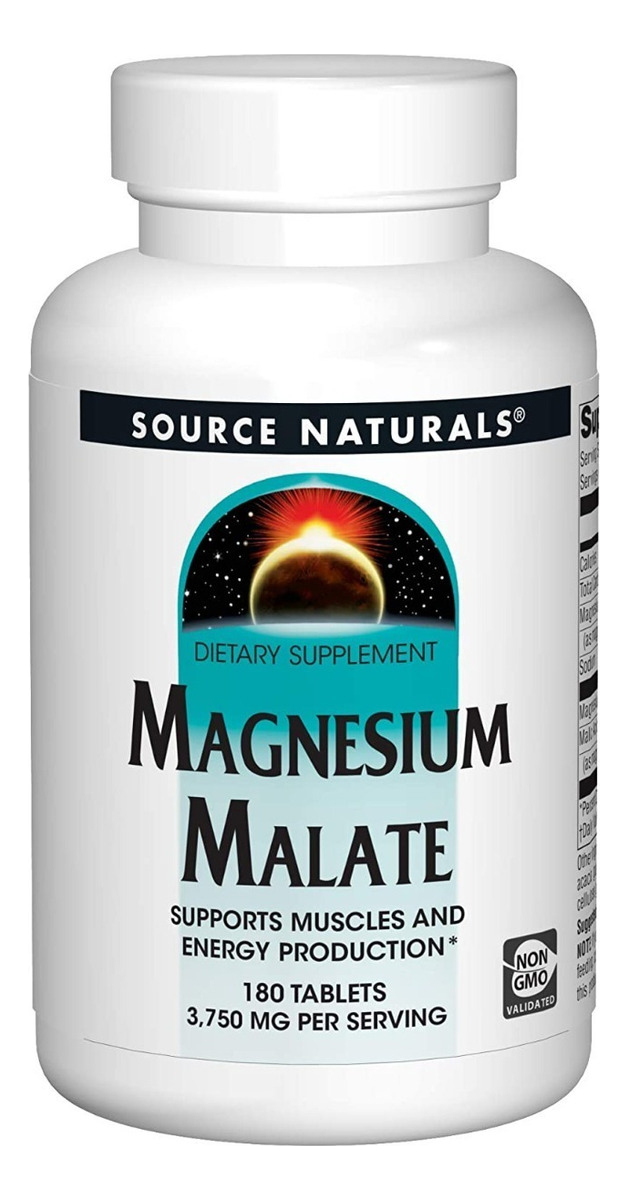 Salud y Equipamiento Médico - Malato De Magnesio  180 tabletas Sour - Unidad 0