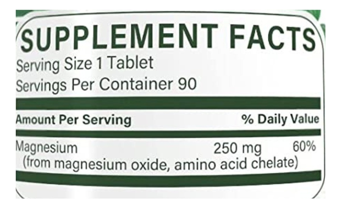 Salud y Equipamiento Médico - Quelado De Magnesio 90tab Natur - - Unidad A $3188 1