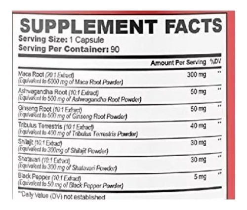 Salud y Equipamiento Médico - Maca Root 90 Capsulas - Agobi - Un - Unidad A $2066 1