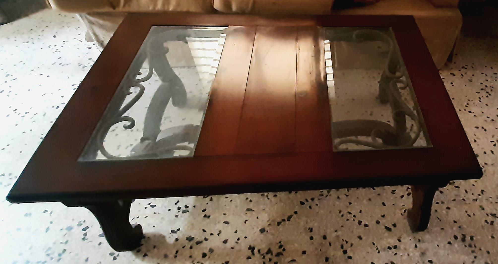 muebles y colchones - Juego de Sala de Estar en Caoba 1