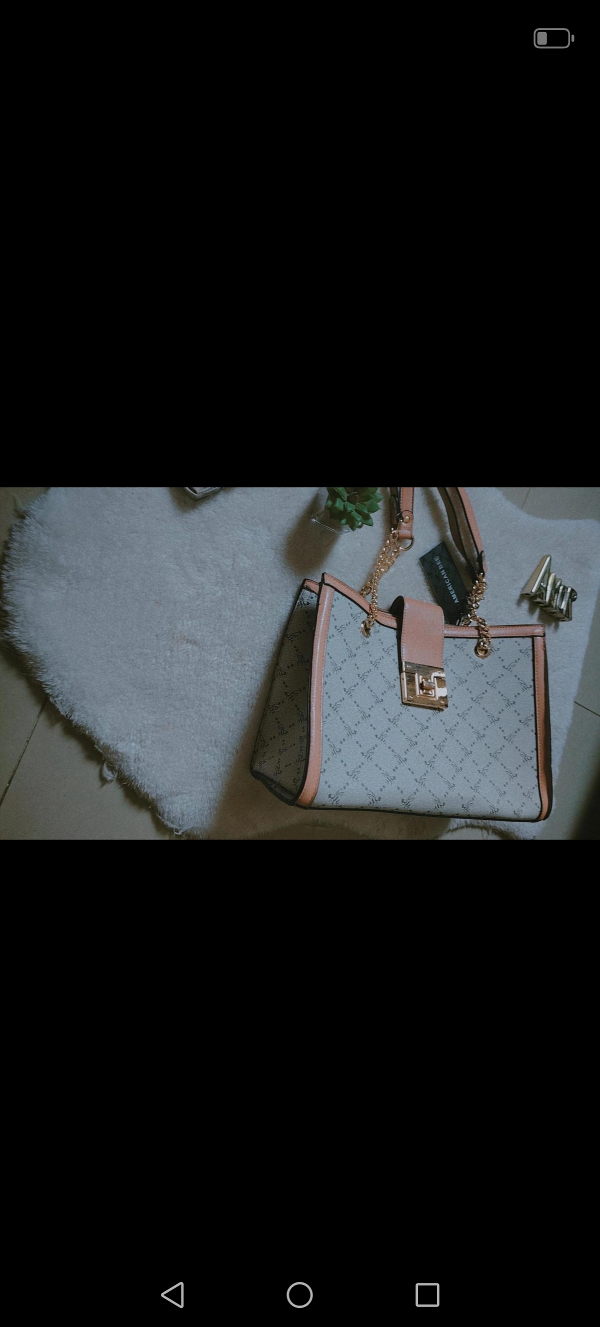 carteras y maletas - Cartera beige tirantes cadena dorada 1