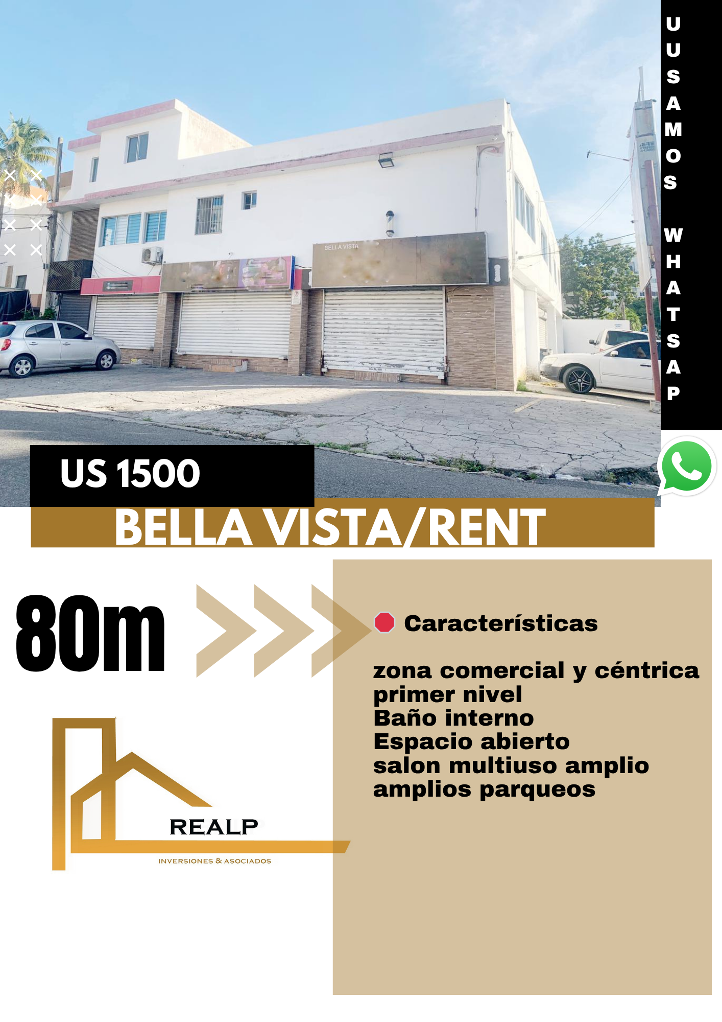 oficinas y locales comerciales - Local en primer nivel Bella vista  0
