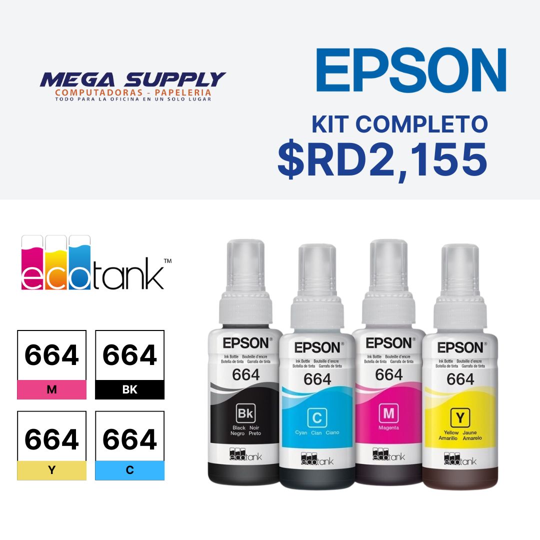 impresoras y scanners - KIT DE 4 BOTELLAS  DE TINTA EPSON 504  0