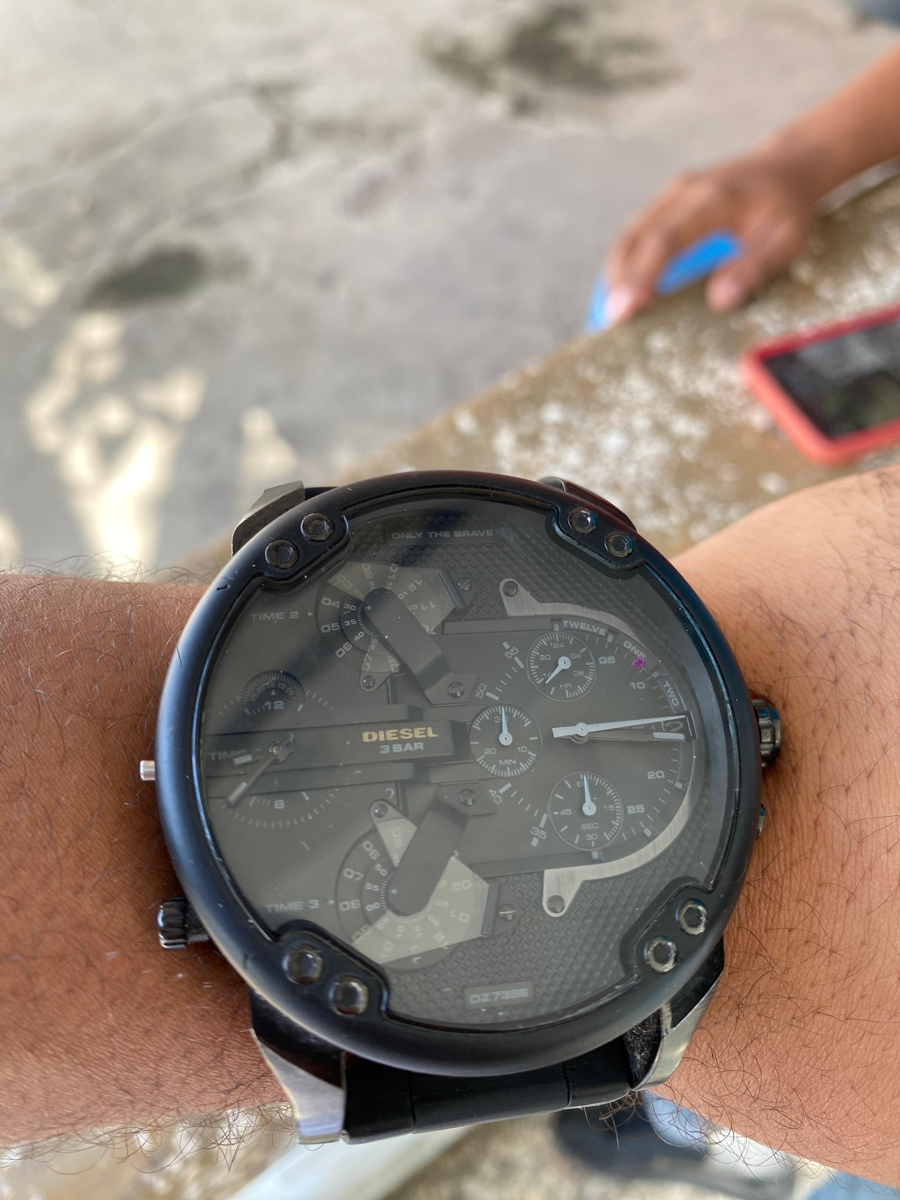 joyas, relojes y accesorios - RELOJ DIESEL 3BAR BLACK ORIGINAL 2