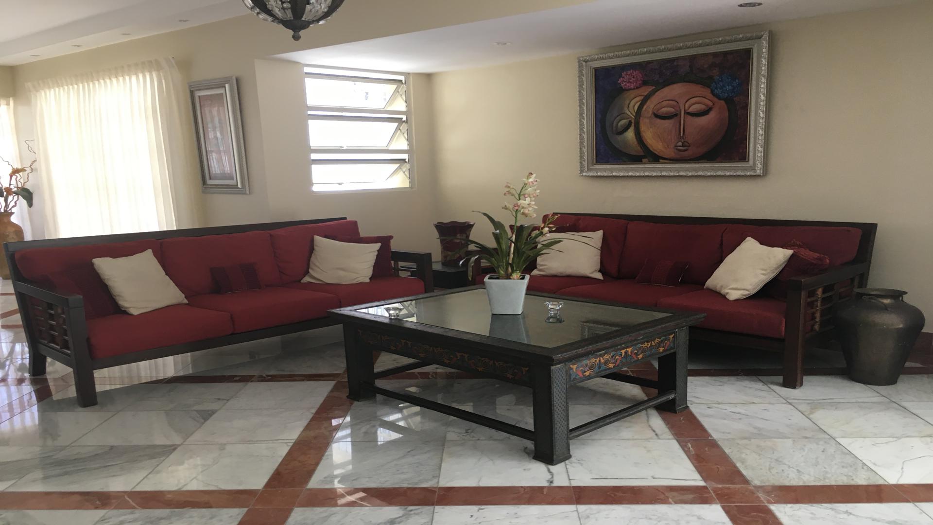 apartamentos - Apartamento en Alquiler en Piantini Amueblado de TRES Habitaciones + Terraza 1