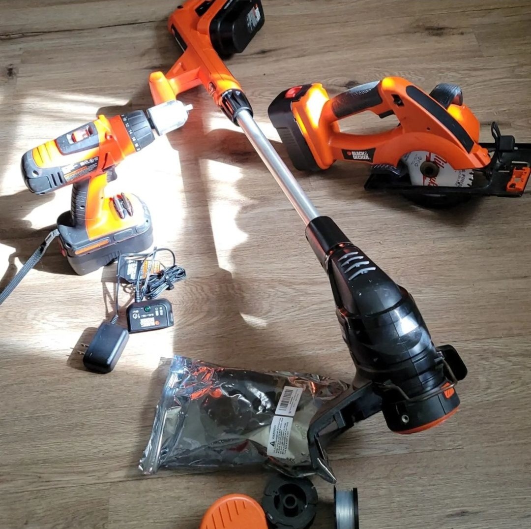 herramientas, jardines y exterior - Black+Decker 18V Max - Cortador de cuerda/borde, de 10 pulgadas 6