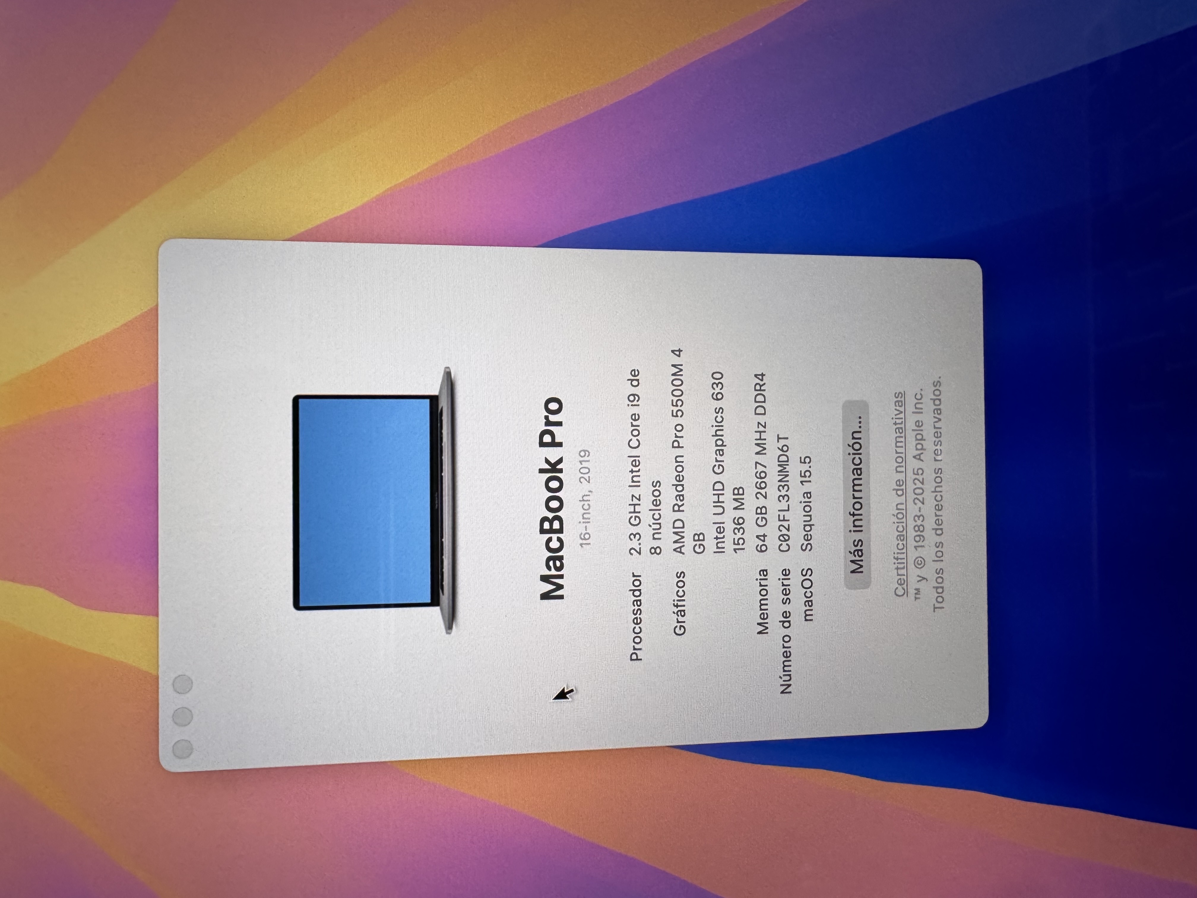 computadoras y laptops - MacBook Pro 16-inch 2019 64BGRam 1TB Ssd Doble Tarjeta Gráfica   3