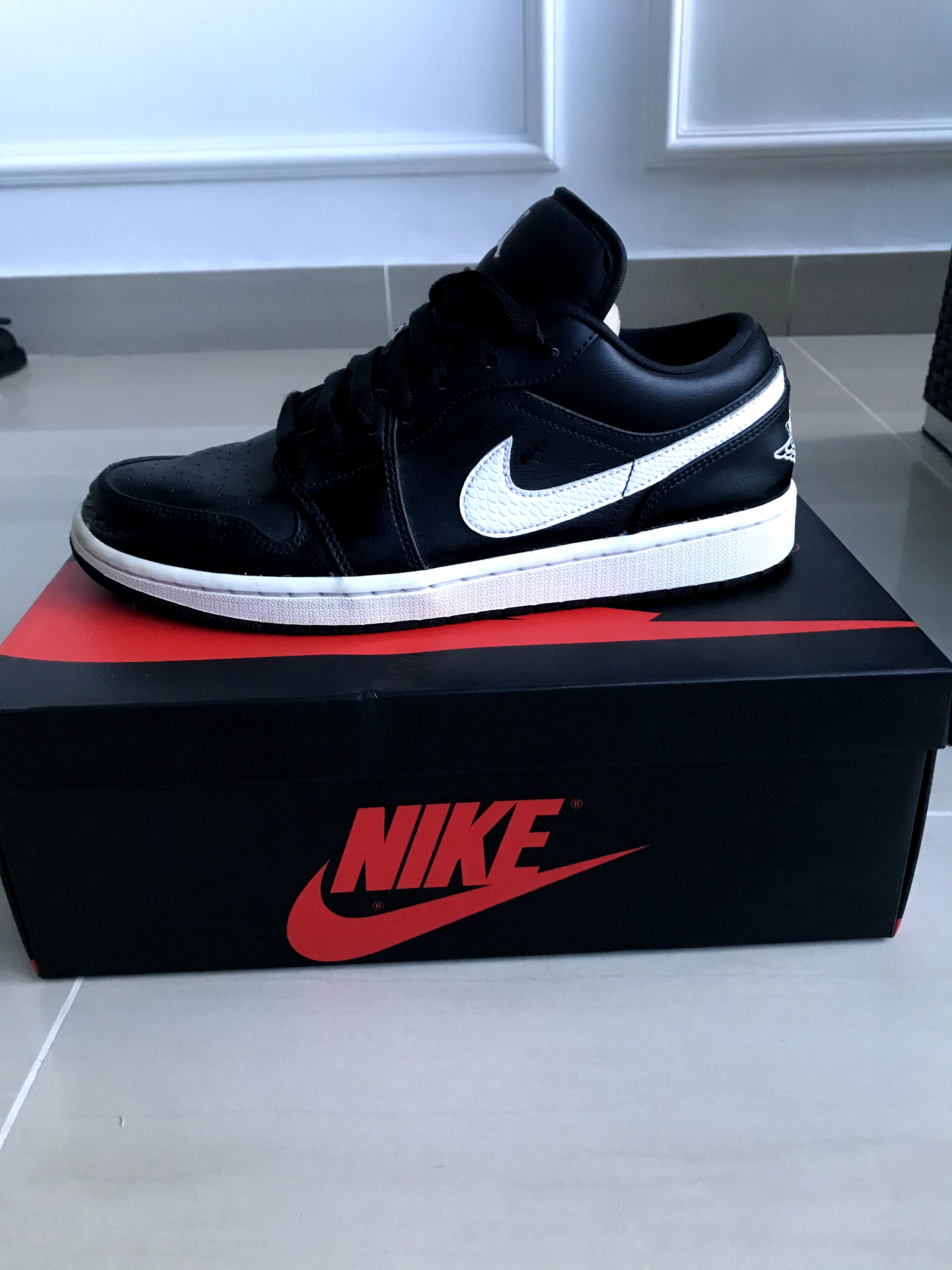 zapatos para hombre - AIR JORDAN 1 BLACK  ORIGINALE 1