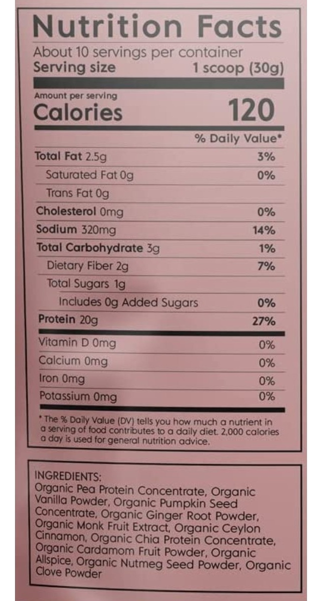 Salud y Equipamiento Médico - Proteina Vegana Chai 306g 1