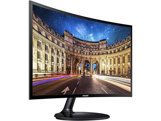 computadoras y laptops - MONITOR CURVO SAMSUNG 24 PULGADAS FHD (1,920 X 1,080) 1800R, LED,LC24F392FHNXZ 2