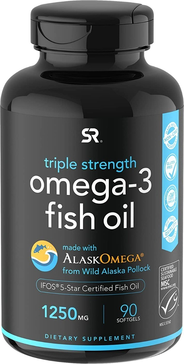 Salud y Equipamiento Médico - Omega-3 Aceite De Pescado Salvaje De Alaska 1250 Mg 90 Cap 0