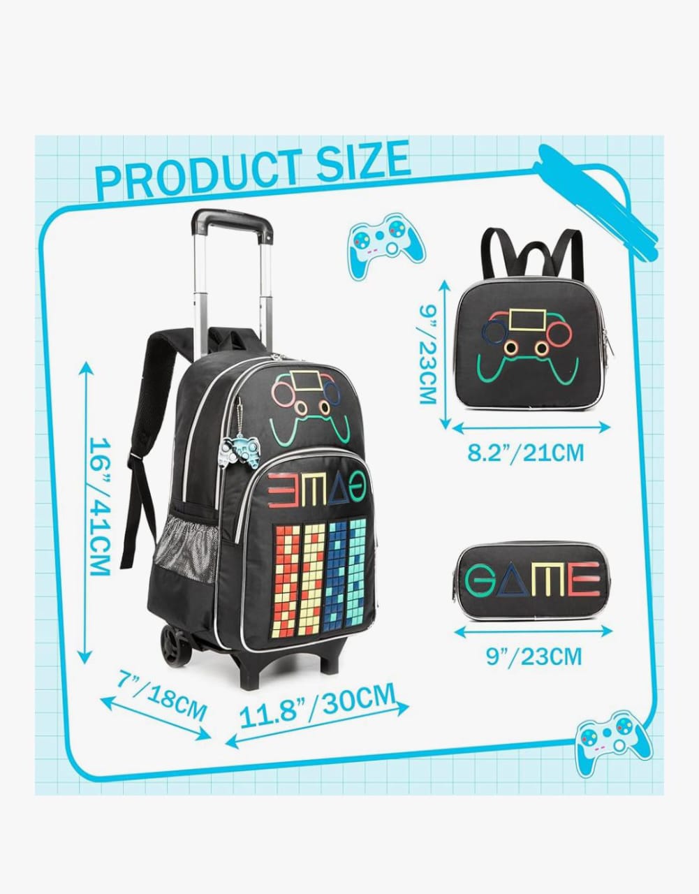accesorios - Mochila Escolar Gamer  2