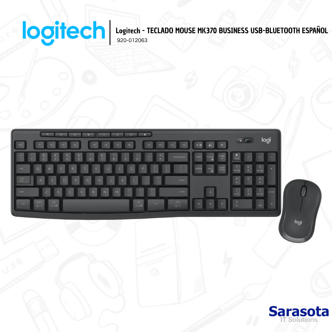 accesorios para electronica - Logitech - TECLADO MOUSE MK370 BUSINESS USB-BLT  0