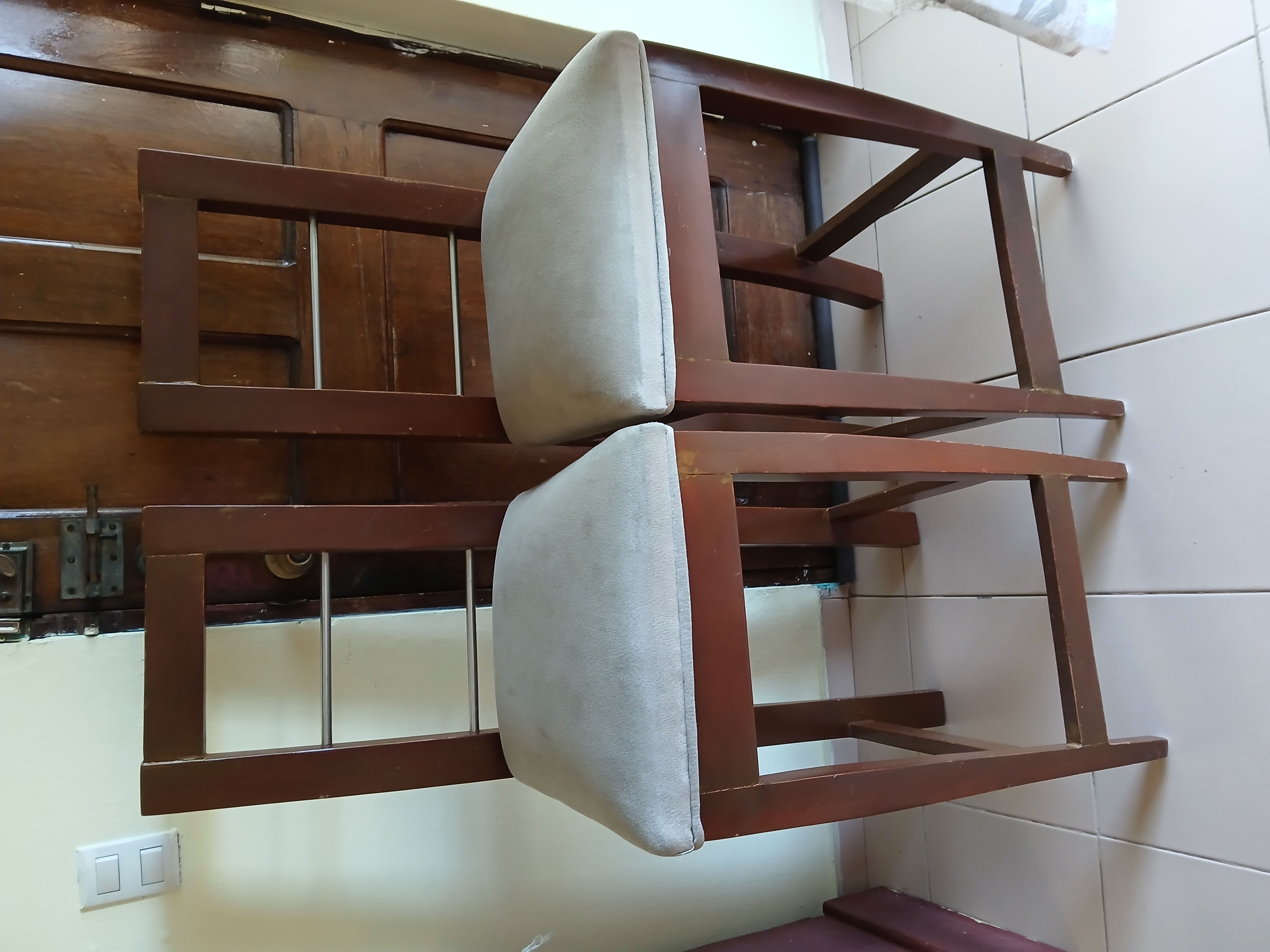 muebles y colchones - Taburetes caoba 0
