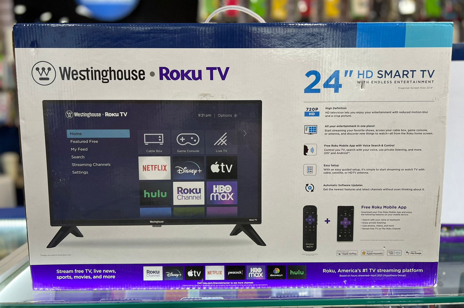 tv - SMART TV WESTINGHOUSE ROKU DE 24 PULGADAS 