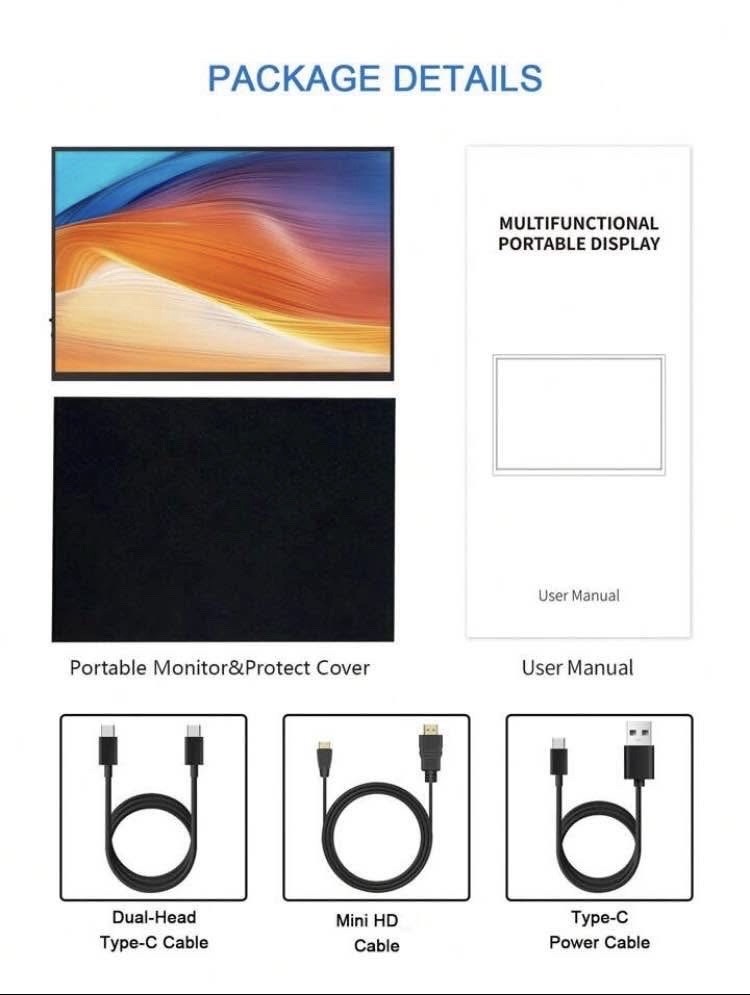 accesorios para electronica - Monitor Portátil Para Videojuegos OJIAMI De 13,5 Pulgadas. 7