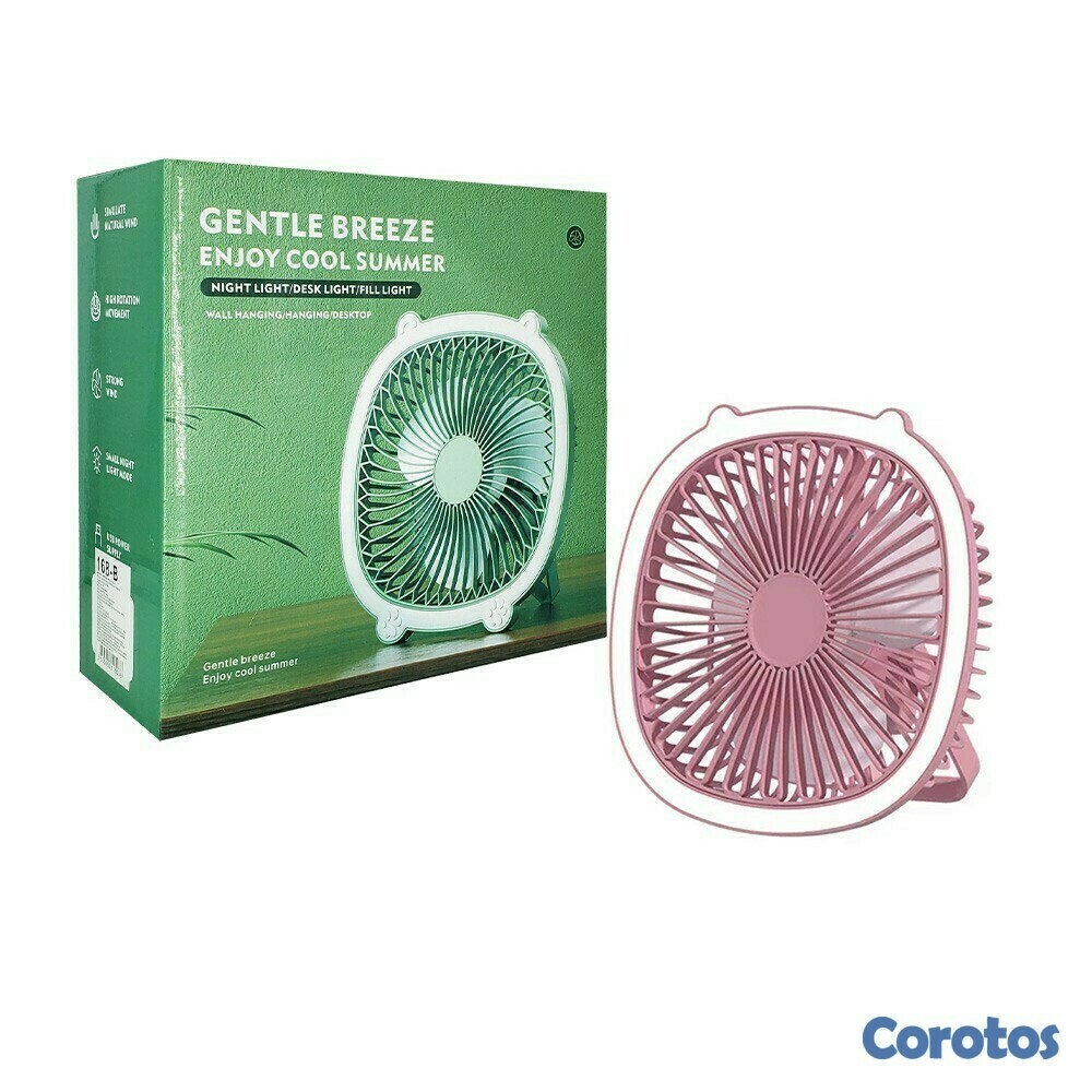 aires acondicionados y abanicos - Abanico recargable con luz led, portatil  1