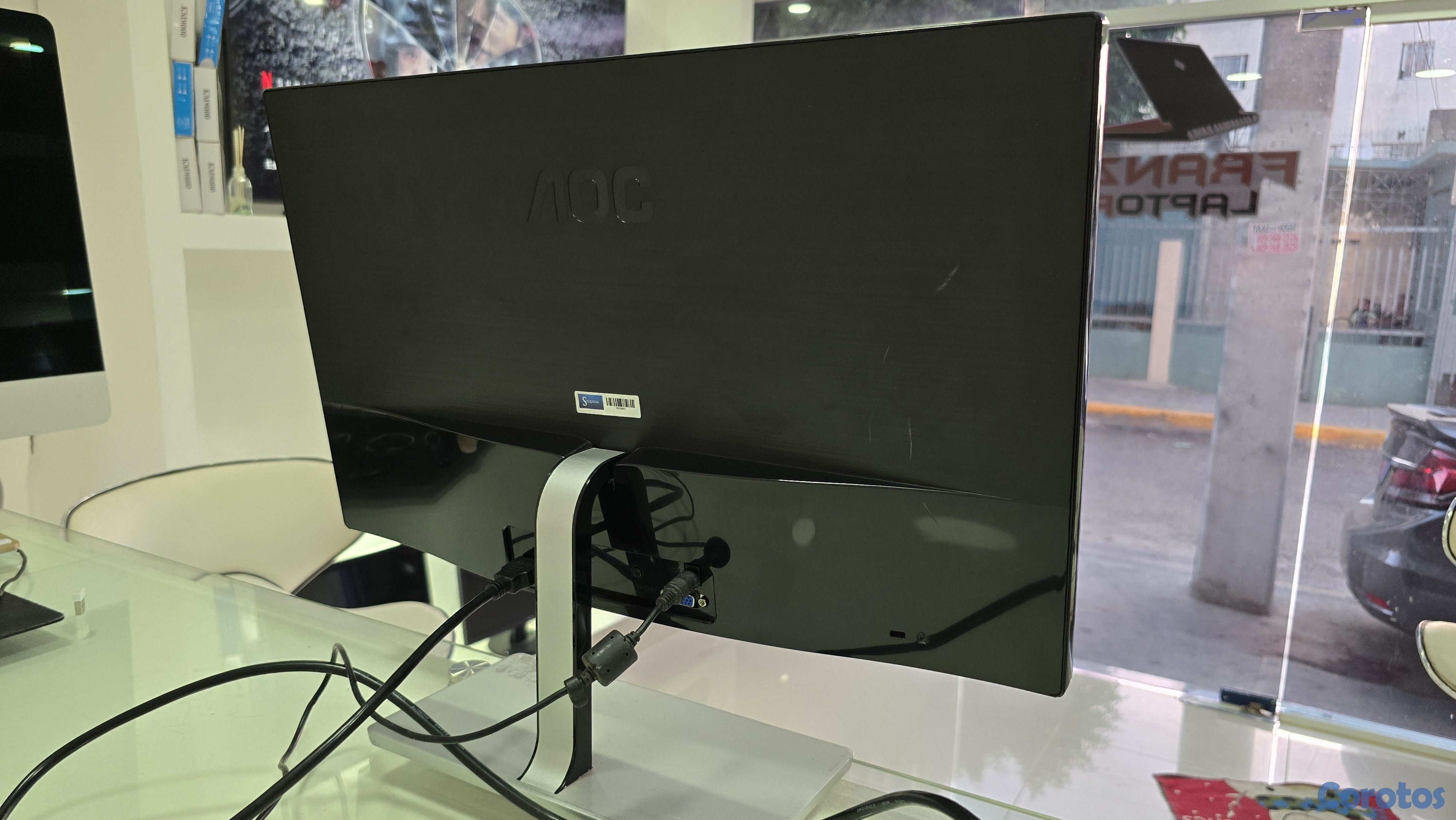 computadoras y laptops - Monitor AOC 23 Pulg Sin Bordes hdmi vga new 3