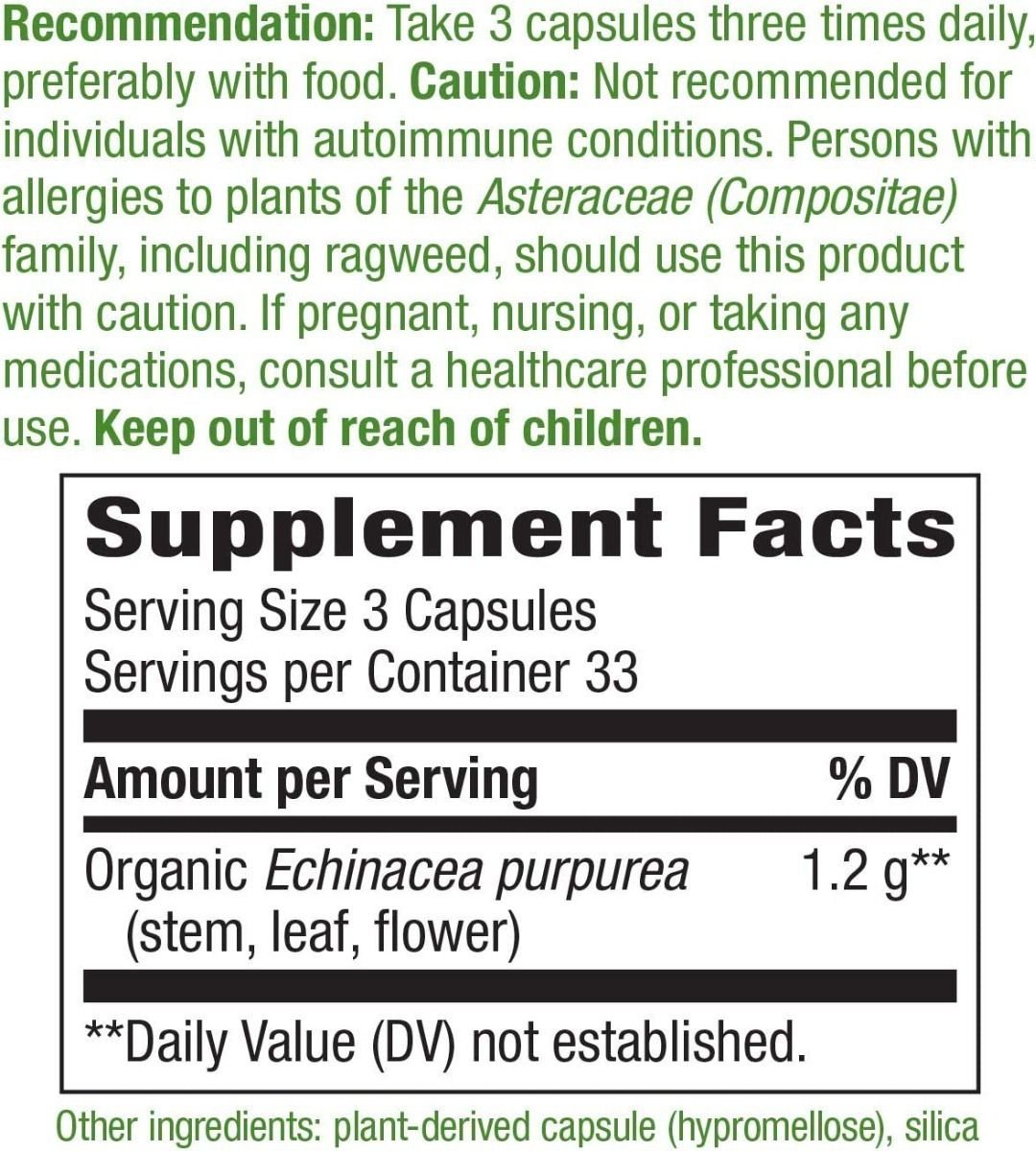 Salud y Equipamiento Médico - Equinacea 1200 Mg Nature S Way - 1