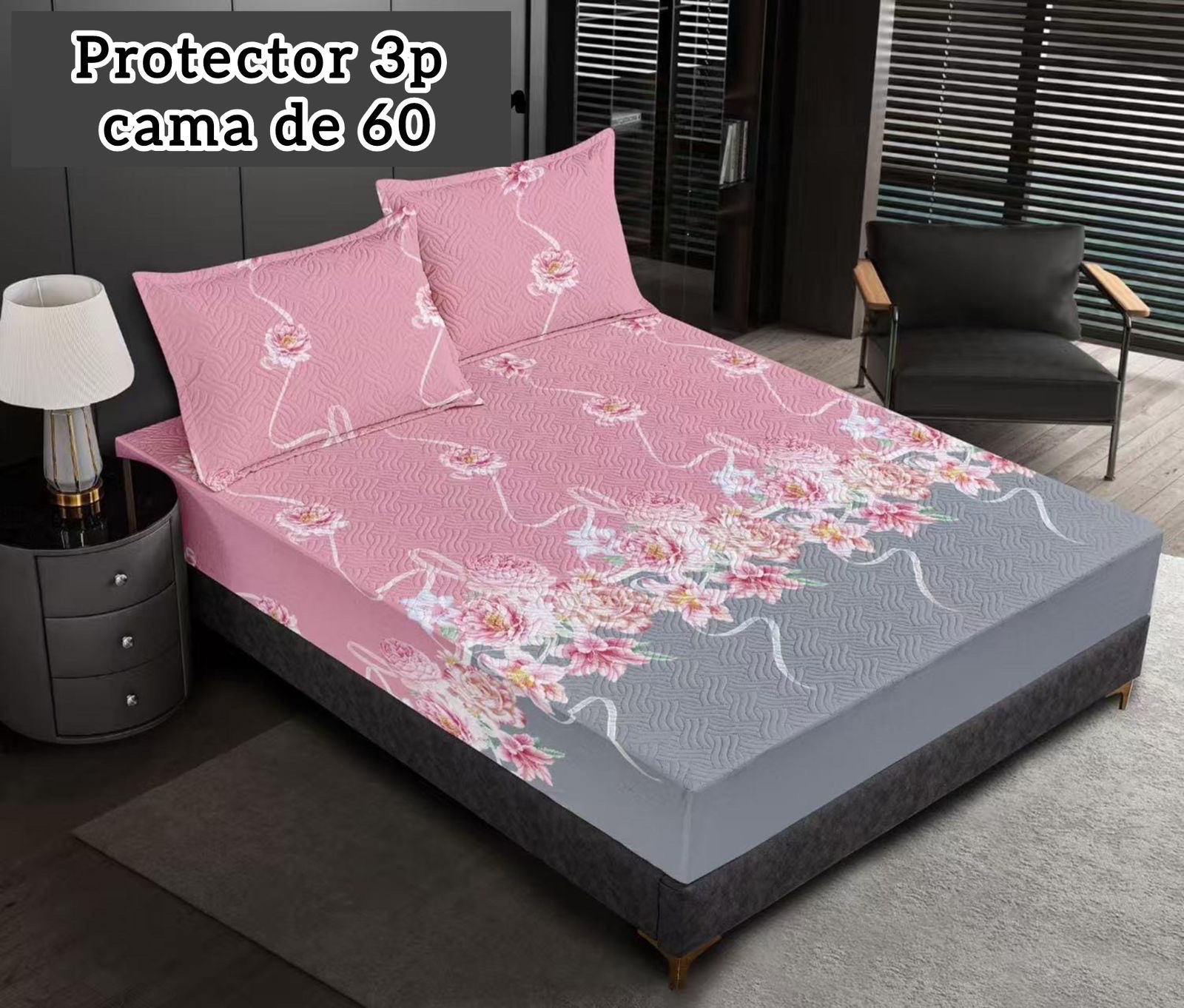 decoración y accesorios - protector impermeable 
3 piezas 
para cama de 60 
 3