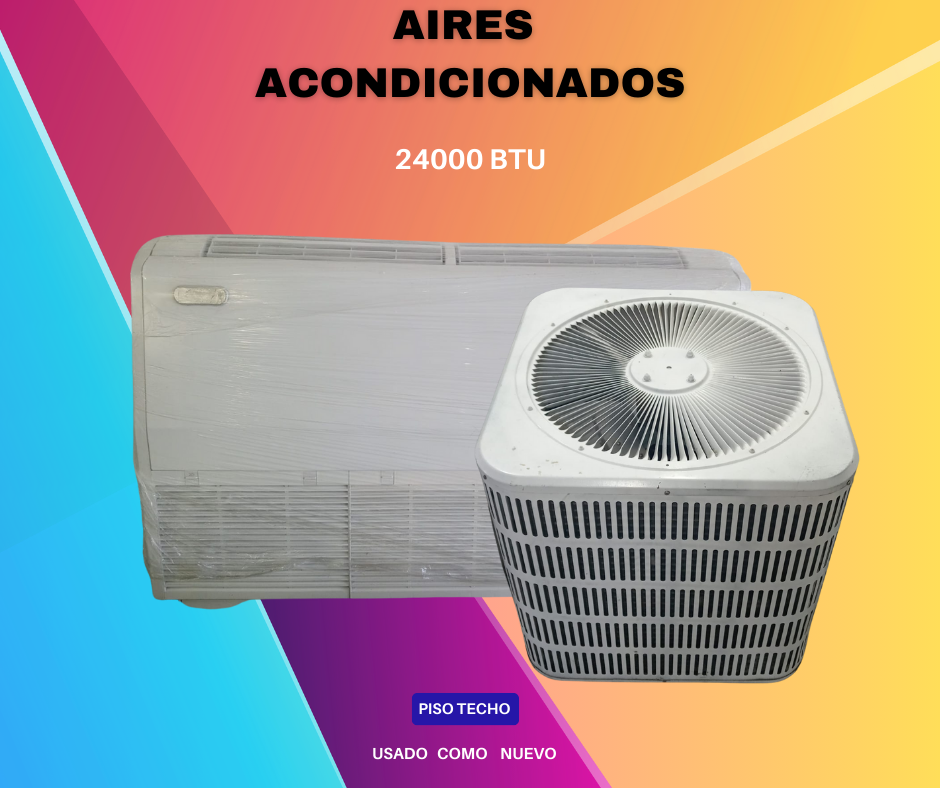 aires acondicionados y abanicos - Aire Acondicionado 24000 BTU Piso techo Conven.  0