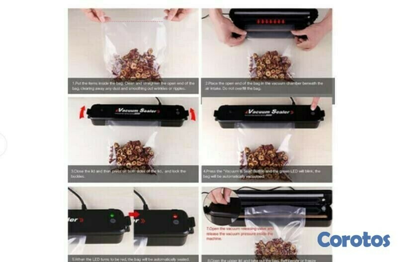 cocina - Vacuum Sealer selladora de plastico automática con sistema de sellado al vacío  2