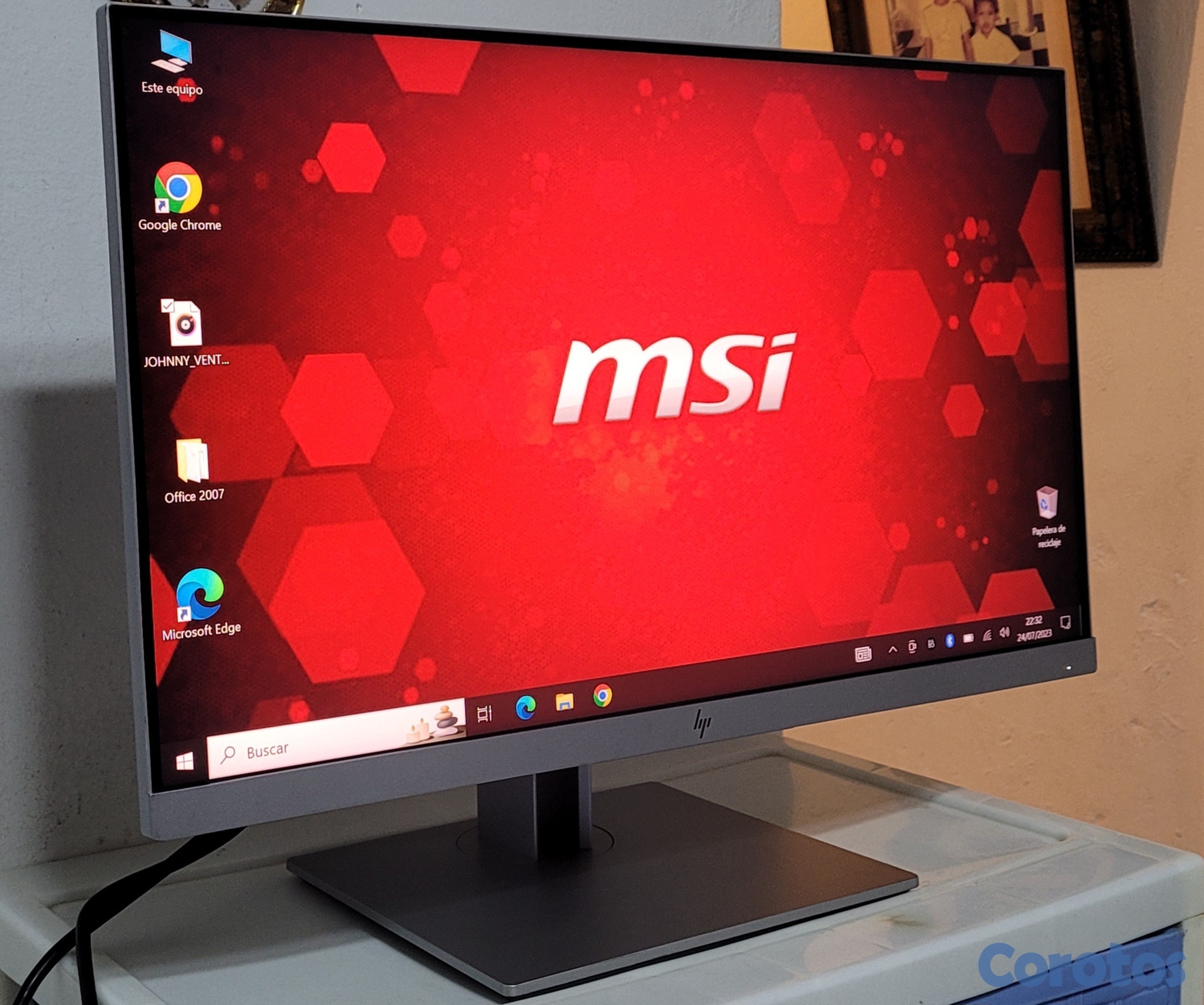 computadoras y laptops - Monitor hp 24 Pulg ips Sin Bordes 1080p HDMI  1