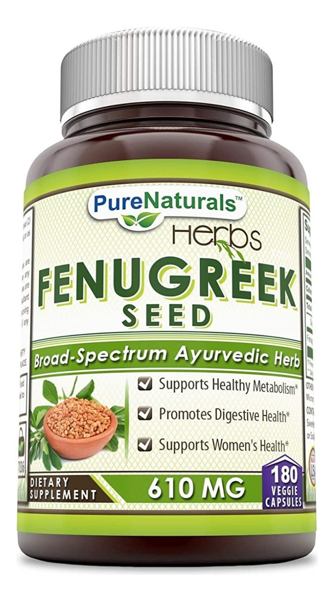 Salud y Equipamiento Médico - Fenogreco 610mg - Pure Naturals