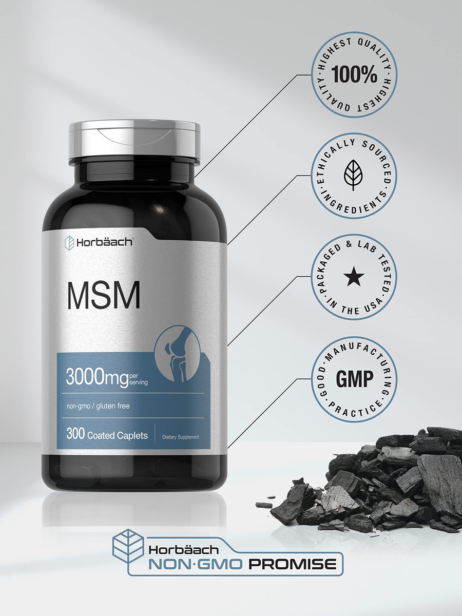 Salud y Equipamiento Médico - Suplemento Msm 3000mg 300cap Horbaach 4