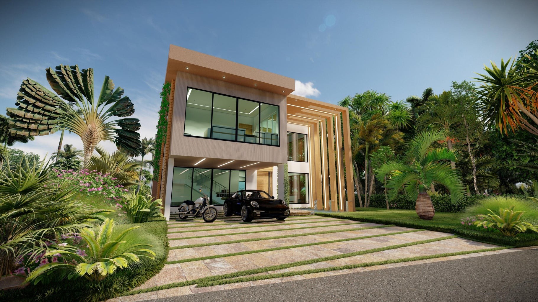 apartamentos - Majestuosa Villa tipo Dúplex Playa Nueva Romana tres Domitorios 