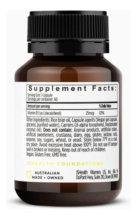 Salud y Equipamiento Médico - Vitamina D3  60caps Jshealth - Uni - Unidad A $4210 1