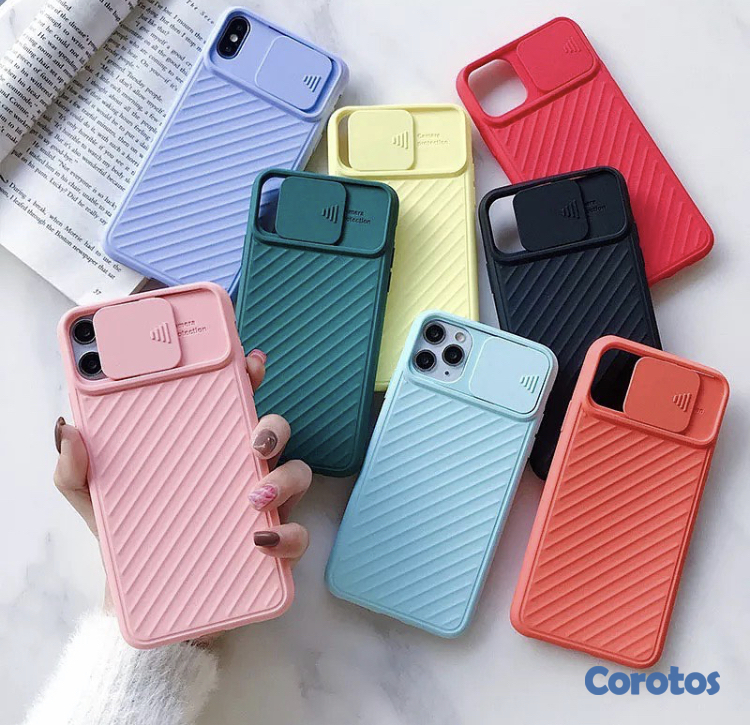 otros electronicos - COVER DE GOMA CON TAPA TRASERA IPHONE  2