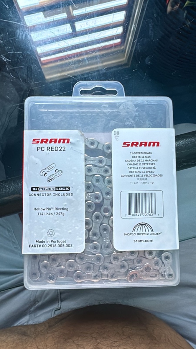 bicicletas y accesorios - cadena sram red 11 velocidades .nueva. 1