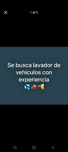 empleos disponibles - Se busca lavador de vehiculo  0