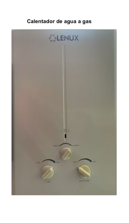 electrodomesticos - CALENTADOR DE AGUA A GAS CON ACCESORIOS DE INSTALACION 0