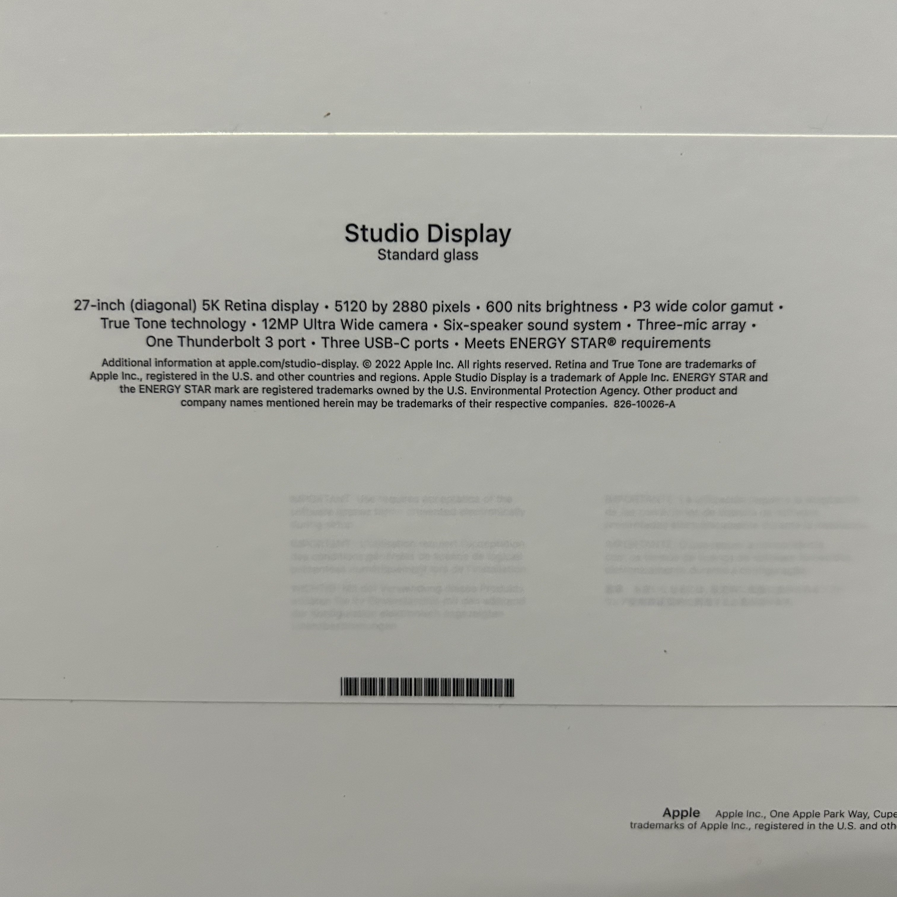 computadoras y laptops - STUDIO DISPLAY 27" STANDARD GLASS SELLADO 🔥‼️ OFERTA 2