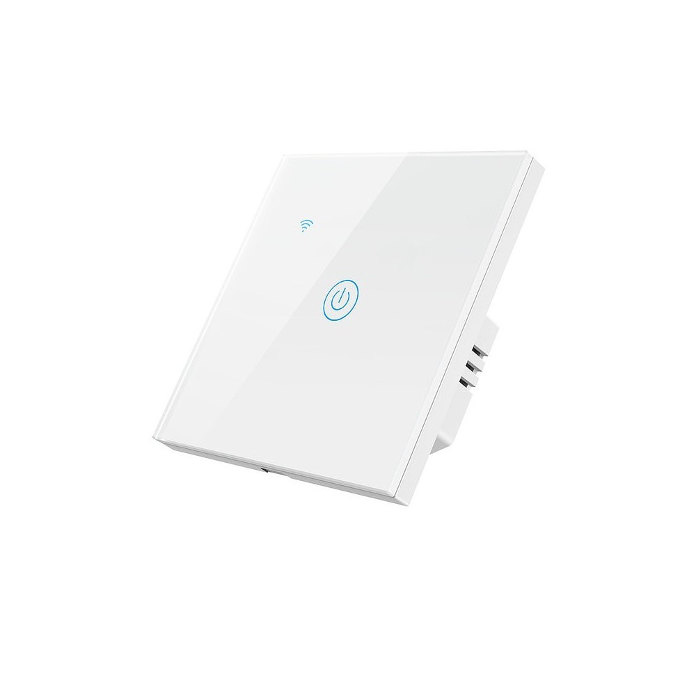 accesorios para electronica - Interruptor tactil WIFI 1 conector, conecta con Alexa y Google Home no usa neutr 2