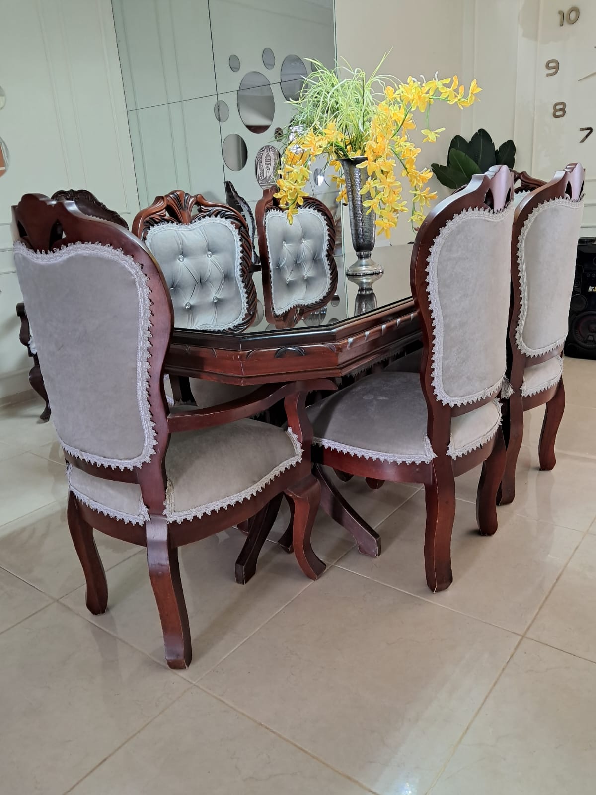 muebles y colchones - Juego de Comedor 6 sillas 1